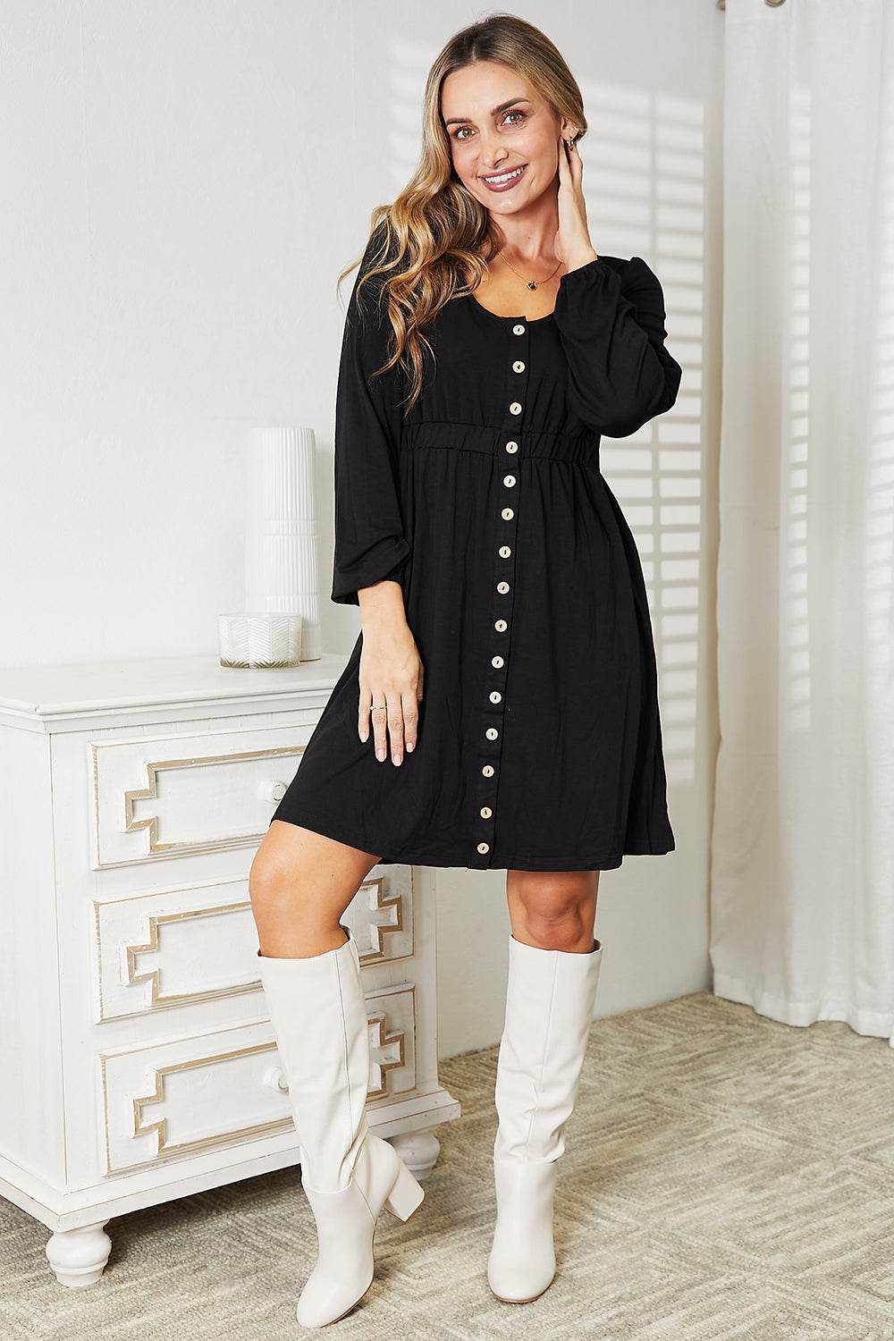 Double Take Scoop Neck Empire Waist Long Sleeve Magic Dress Trendsi 559e532e9f9a4ae587bd7e7709e1d2f9-Max