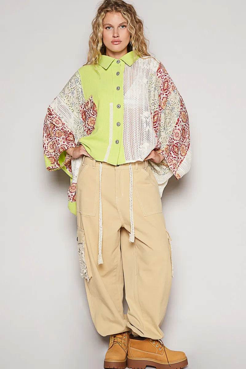 POL Thermal and Crochet Lace Mix Shirt with Floral Pattern Trendsi 562a3e72-5bbb-460f-85d2-2005c49be942-Max-Origin