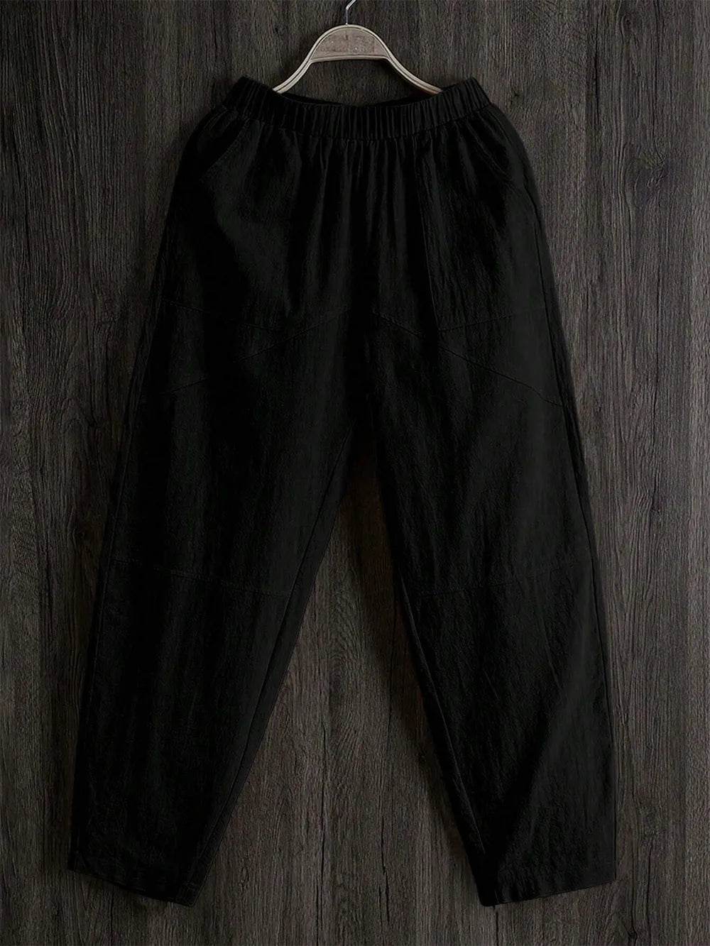 Elastic Waist Pants with Pockets Trendsi 567492ca-33c2-4119-ab25-820b4e108bac-Max