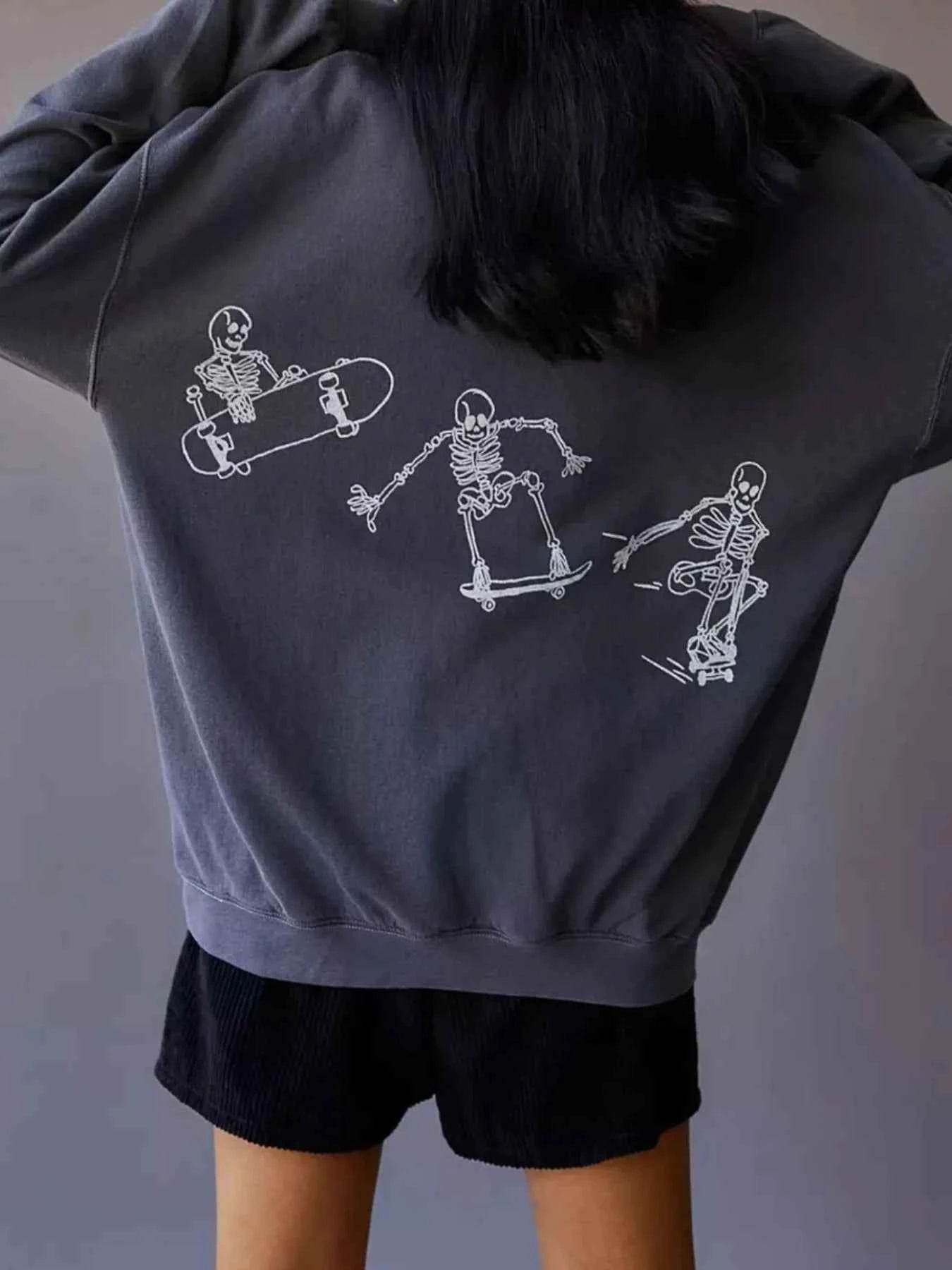 Skeleton Graphic Oversized Sweatshirt Trendsi 57041b95-d4b4-4261-b930-d9b0d8aad0dc-Max-Origin