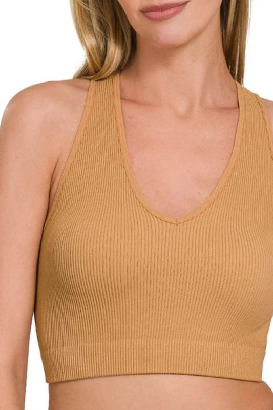 Zenana Seamless Ribbed Cropped Racerback Tank Top Trendsi 570bde8f-eab0-4d89-b87f-0f4375878e4e-Max-Origin