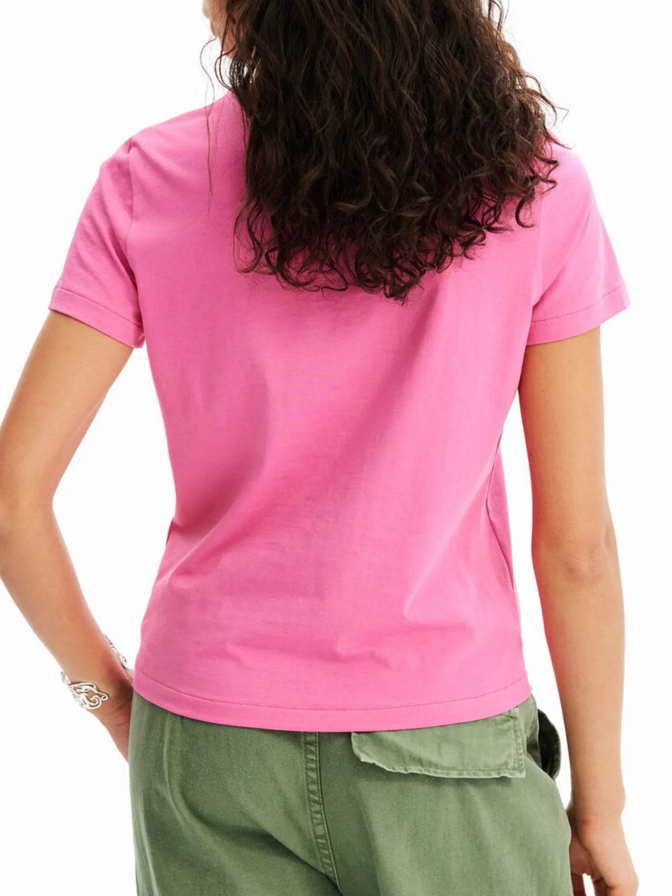 Flower Graphic Round Neck T-Shirt Trendsi 573bf1f0ccc2456d9b66c1b3a92abd2d-Max-Origin