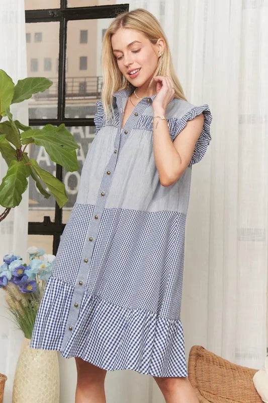 ADORA Button Down Textured Babydoll Dress Trendsi 57744bea598244c2a00ec45d1f2e0794-Max-Origin