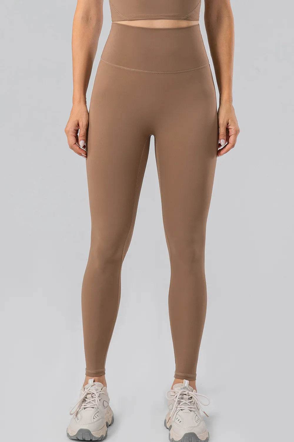 High Waist Wide Waistband Active Leggings Trendsi 57932b69-162e-43a4-a1f3-3120083b35ef-Max