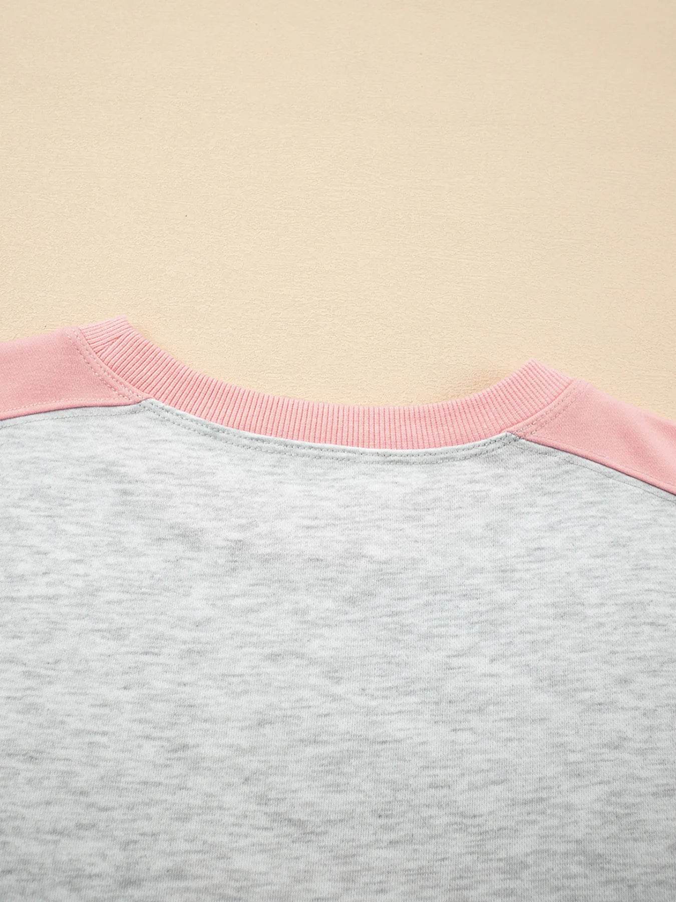 Color Block Long Sleeve Sweatshirt and Shorts Set Trendsi 5825df75aac641b1a281f6ac1e16da90-Max-Origin