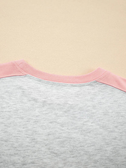 Color Block Long Sleeve Sweatshirt and Shorts Set Trendsi 5825df75aac641b1a281f6ac1e16da90-Max-Origin