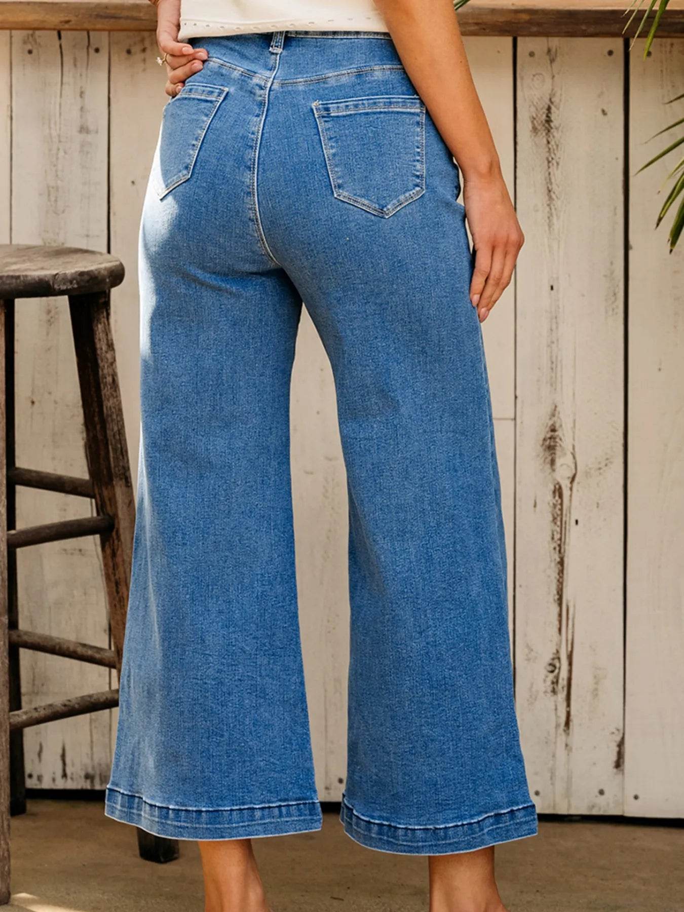 Seam Detail Flared Bottom Ankle Length Jeans Trendsi 584441080a774994a17ec3a53d9be141-Max-Origin