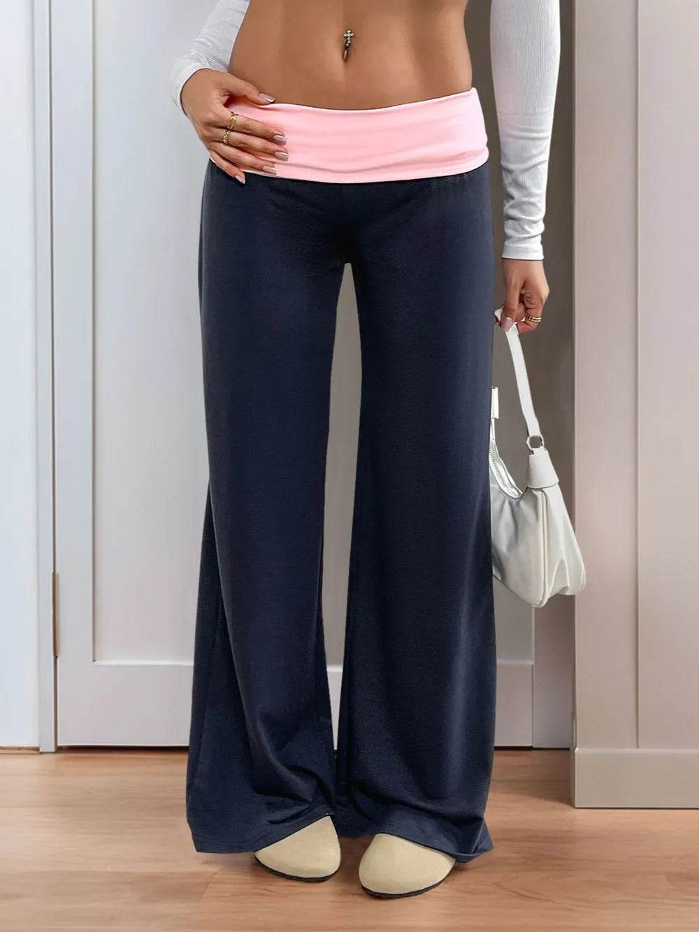 Perfee Contrast Wide Leg Pants Trendsi 58677640-6198-44de-aa71-9f9b68c91e86-Max