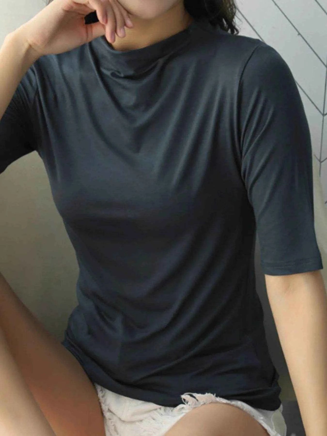 Solid Color Short Sleeve T-Shirt Dark Gray Trendsi 5891ccdf-5ee5-4e08-b2b5-d54524e8a943-Max-Origin