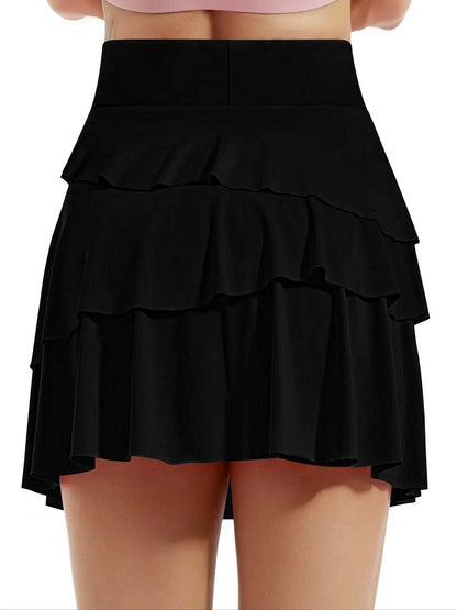 Tiered Ruffle Active Skort Trendsi 58c796527bb84f6d887732448b065d0a-Max-Origin