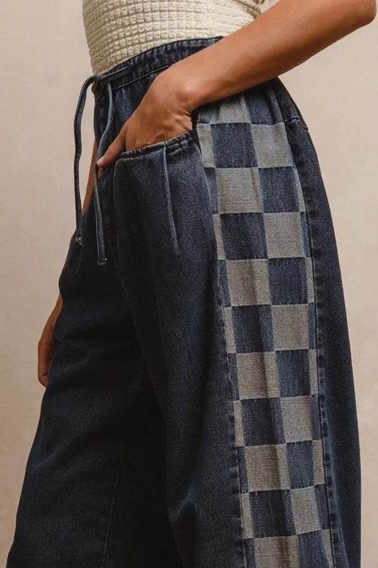 BiBi Washed Denim Mix And Match Long Pants Trendsi 59049ac1997948bfb6e4d2958eb8ce1e-Max-Origin