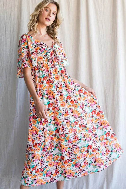 Lime 'N' Chili Floral Print Sweetheart Neck Tie Front Midi Dress Trendsi 5973689858d8480b9a43005daa7cdae3-Max-Origin