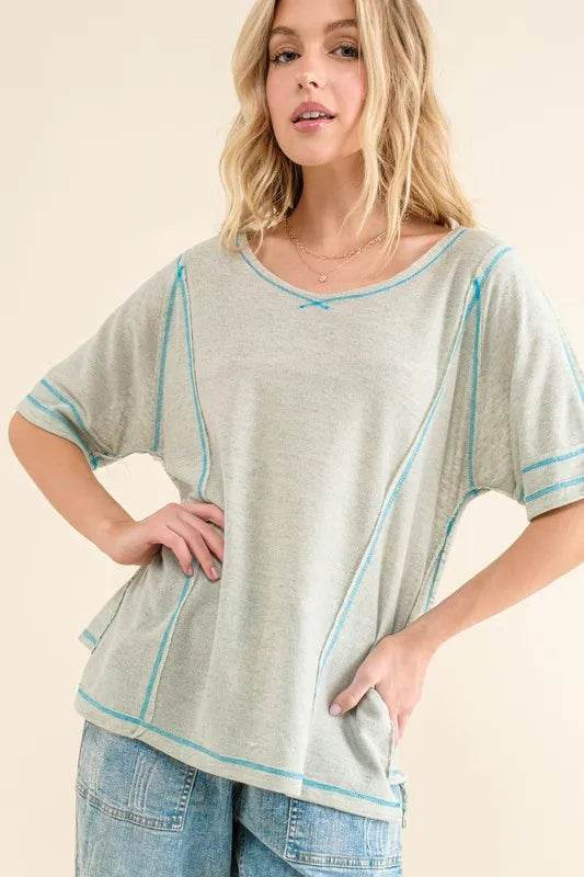 And The Why Reversed Stitch Basic T Shirt Trendsi 5980bc16be394310bb303e8bc2f7a445-Max-Origin