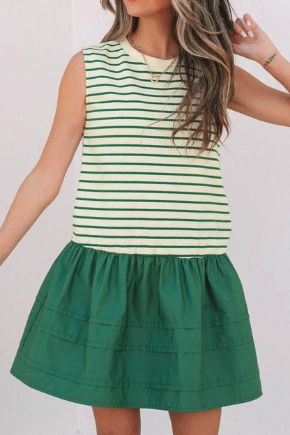 Stripe Woven Sleeveless Mini Dress Trendsi 59ca14a3-5e1e-4243-a094-6be04add3eee-Max-Origin