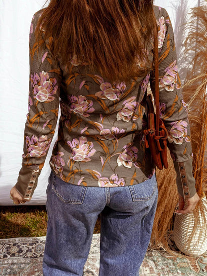 Floral Print Waffle Textured Long Sleeve Top Trendsi 5a318fa9b8f14ebf80d1fbc3d3fb514d-Max-Origin