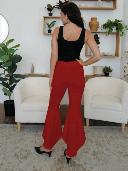 FAM-FAM High-Low Bootcut Pants Trendsi 5a3ecec3-dd60-4968-9dc6-bfffddfe0e22-Max