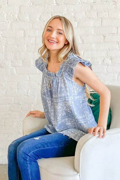 And The Why Boho Print Ruffle Baby Doll Tank Top Trendsi 5ace1fdd195347d5b6da76b99a892a2b-Max-Origin