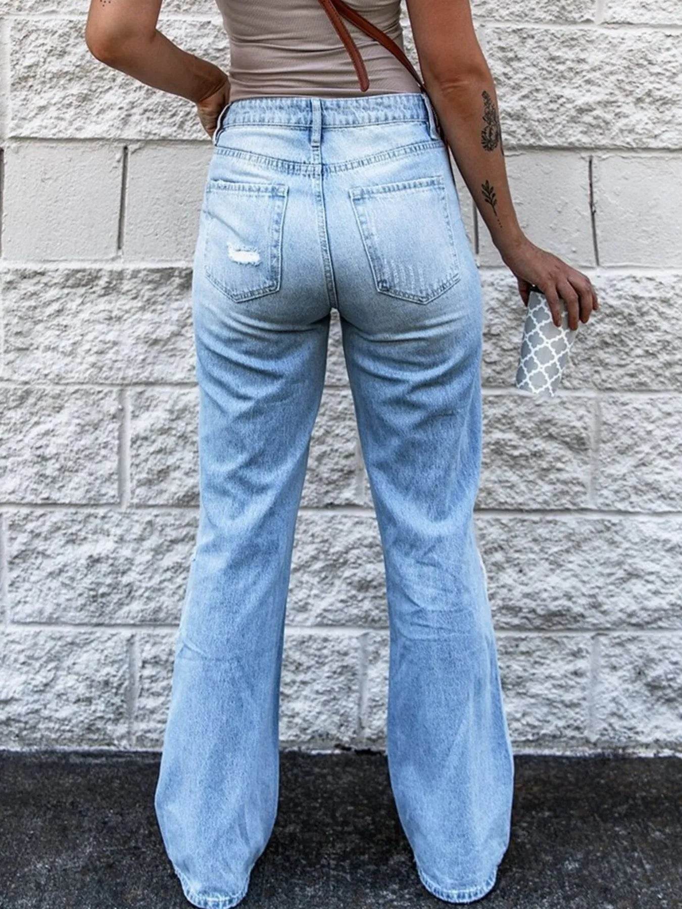 High Waist Distressed Jeans Trendsi 5ad4ff7b-95b4-4034-943d-8878a41f01f6-Max-Origin