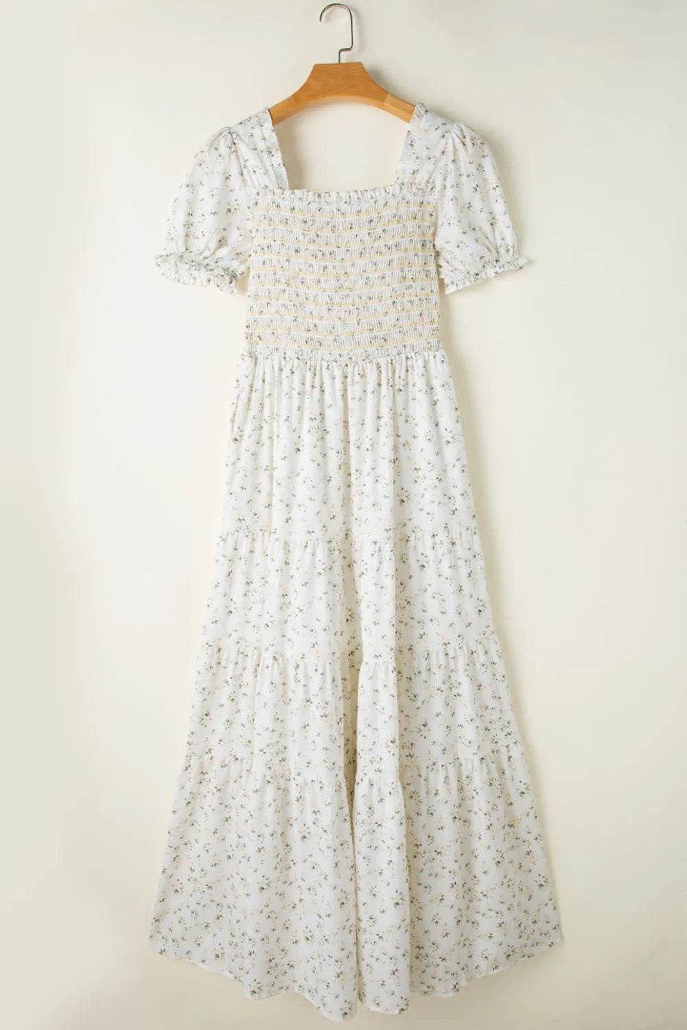 Floral Smocked Short Puff Sleeve Maxi Dress Trendsi 5ad7f6ee-abb1-4a6c-9748-5fec3146bc2e-Max-Origin
