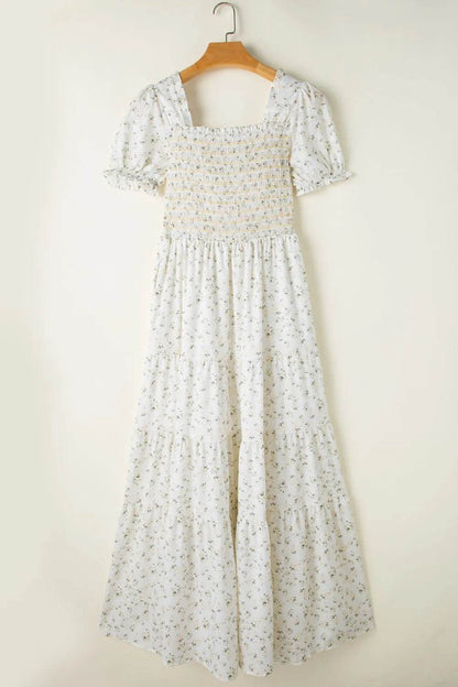 Floral Smocked Short Puff Sleeve Maxi Dress Trendsi 5ad7f6ee-abb1-4a6c-9748-5fec3146bc2e-Max-Origin