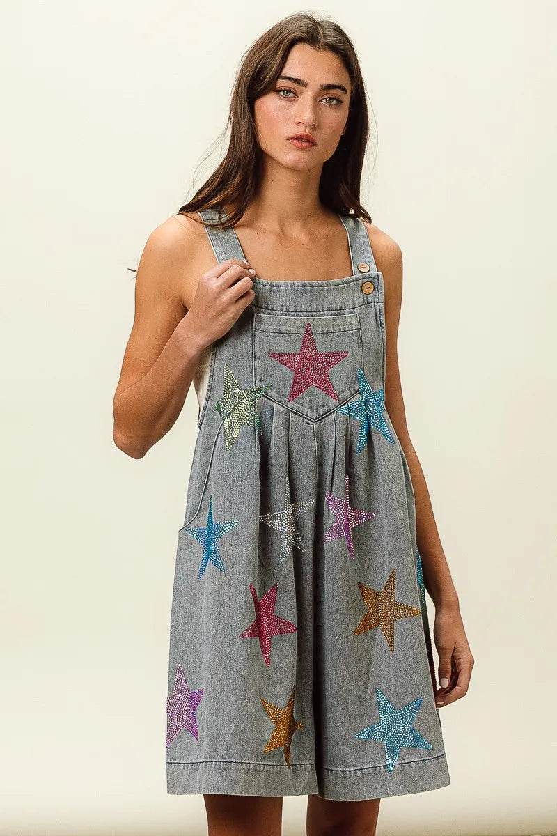 BiBi Star Rhinestone Washed Wide Leg Shortalls Trendsi 5aea0446cb544a56bd172bb70f09d9af-Max-Origin