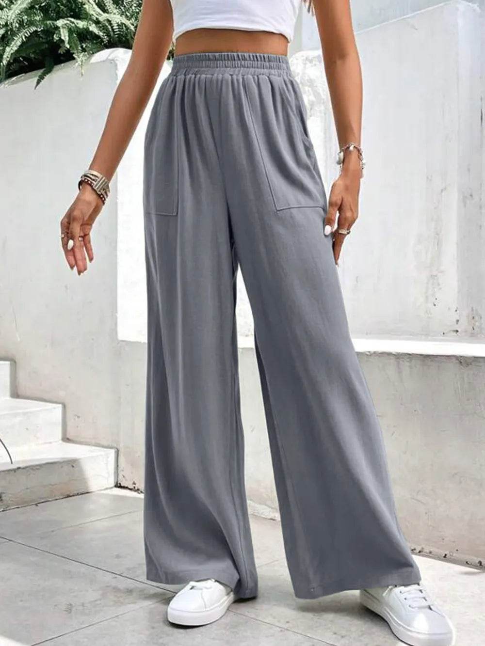 High Waist Wide Leg Pants with Pockets Trendsi 5b43198a-81d8-49c9-ad7e-59a6eceb01d3-Max