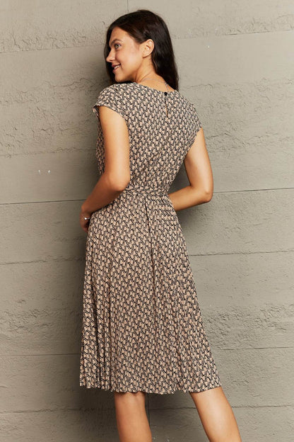 Perfee Round Neck Tie Waist Dress Trendsi 5b431b71b587410e9a45bb56fca827a1-Max