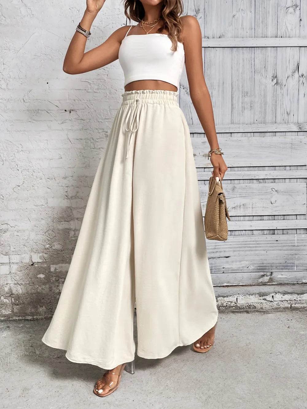 Honey Tied High Waist Wide Leg Pants Trendsi 5b668b67-cd5b-4c26-ae47-71c6c360afac-Max