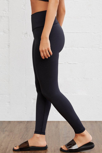Wide Waistband Slim Fit Sports Pants Trendsi 5b6c64a681864ecab36f78a9322655b5-Max