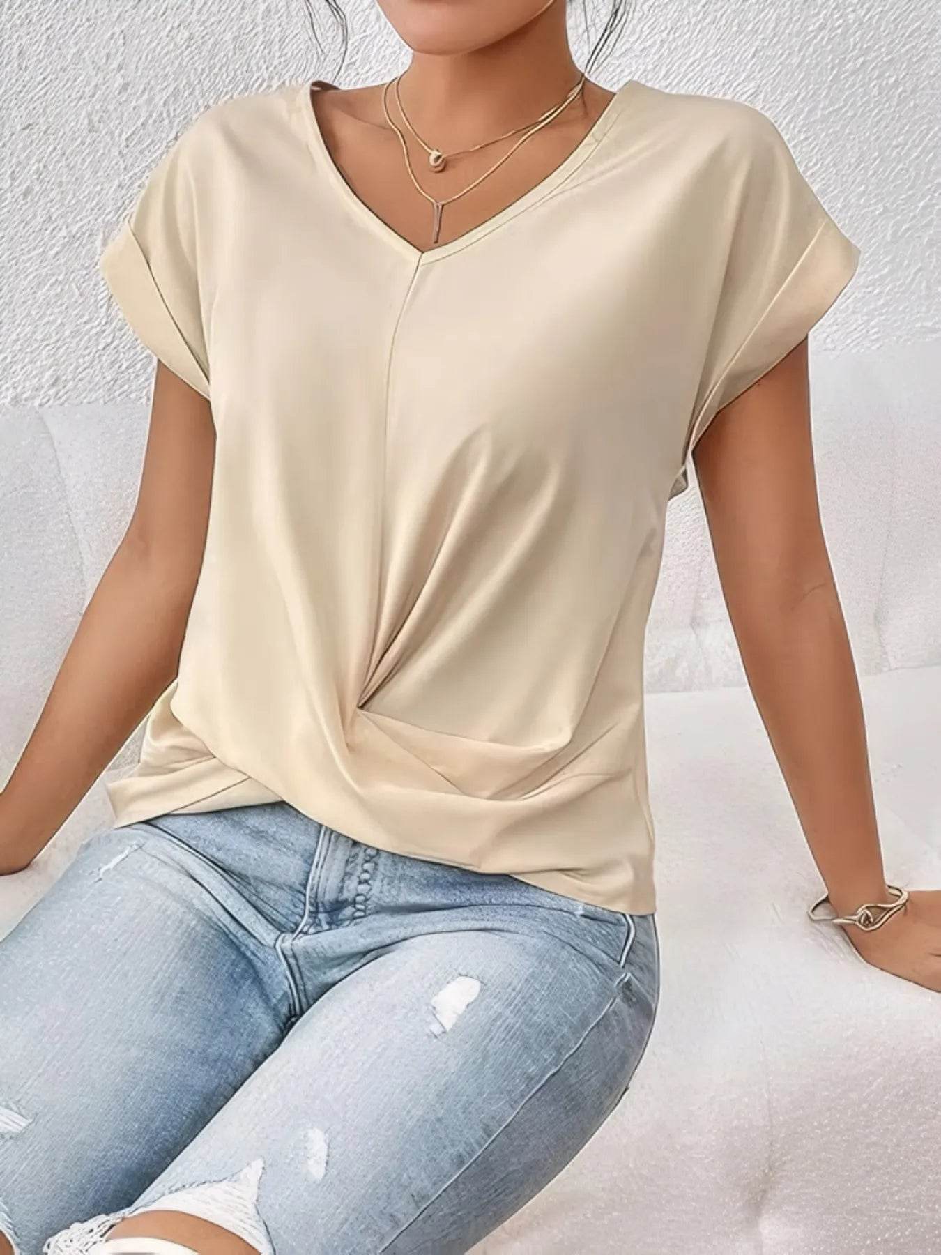 V-Neck Twist Front Top Trendsi 5b7b42b5-517e-462d-877a-1917a93a09cc-Max-Origin