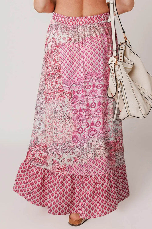 Printed Tassel Drawstring High Waist Maxi Skirt Trendsi 5bf01c48-12e9-43d4-a511-067bd240016b-Max