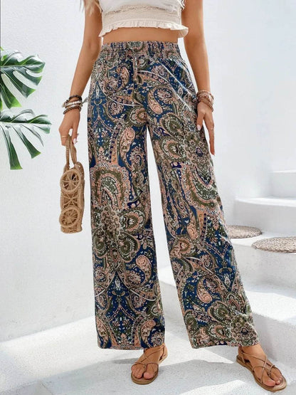 Printed Wide Leg Pants Dark Blue Trendsi 5c1476e5-6476-4e1c-895a-7e3357ad7b3e-Max