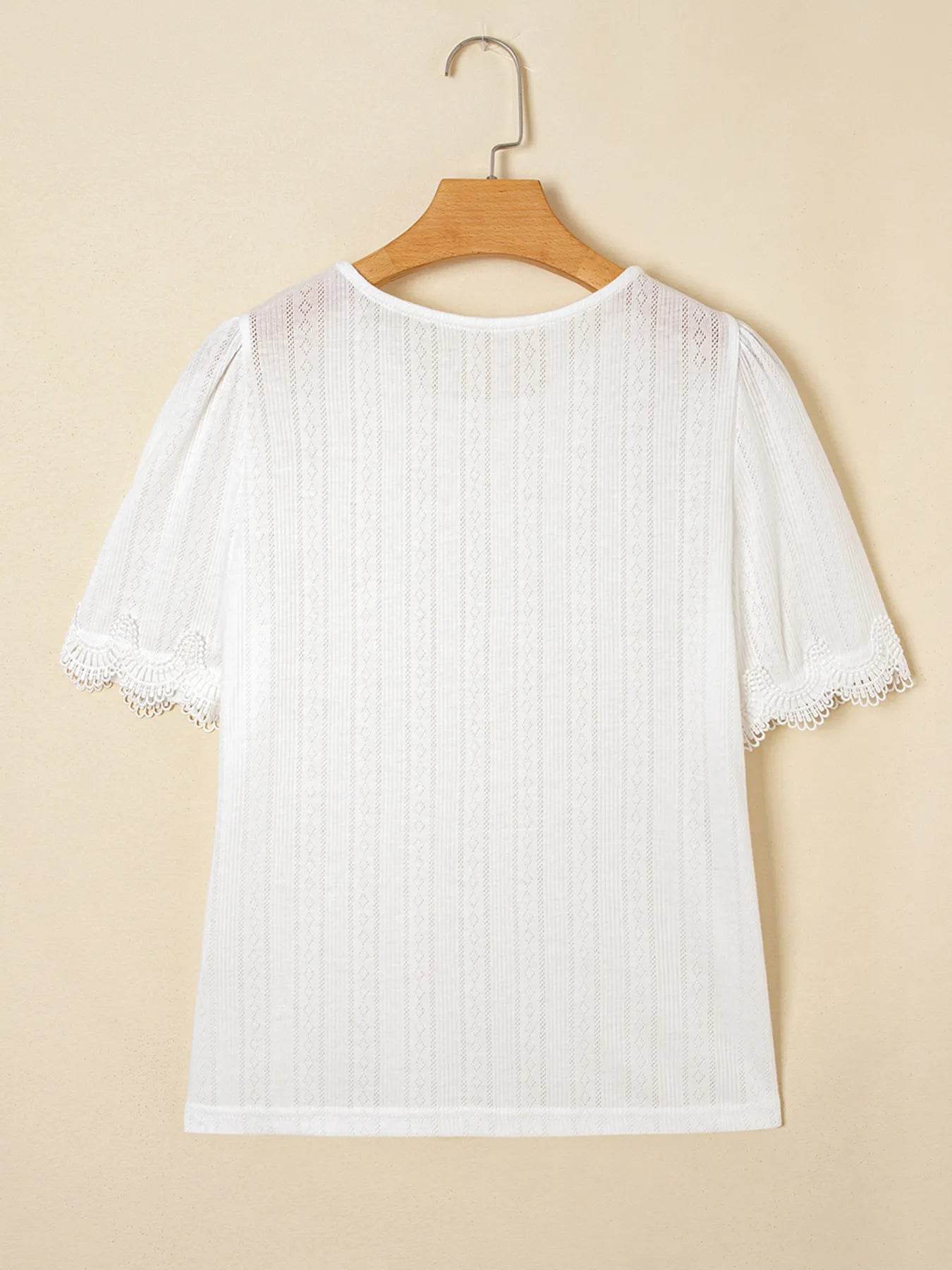 Scalloped Lace Trim Jacquard Textured T Shirt Trendsi 5c2cec04e758422b92cf179ccc771847-Max-Origin