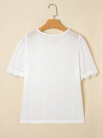 Scalloped Lace Trim Jacquard Textured T Shirt Trendsi 5c2cec04e758422b92cf179ccc771847-Max-Origin
