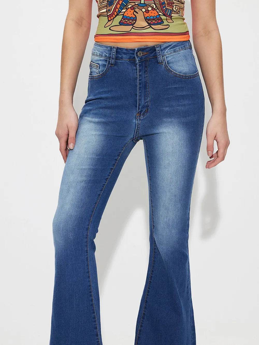 Mid-Rise Waist Bootcut Jeans Trendsi 5c3b8770-a00d-4574-9ff2-6682d7261e40-Max