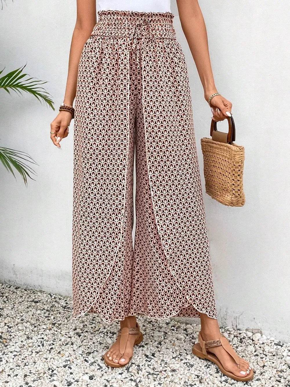 Tied Printed Wide Leg Pants Trendsi 5cab0053-63f0-448e-bf79-cf2a88215305-Max