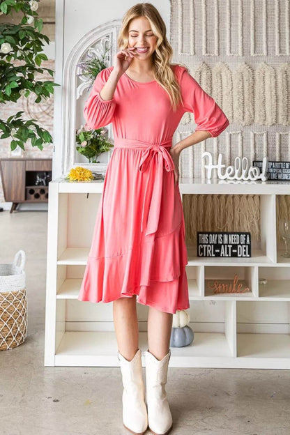 Reborn J Tie Front Ruffle Hem Dress Trendsi 5cb7d122-d92f-47a7-8baa-1543dadb3a2e-Max