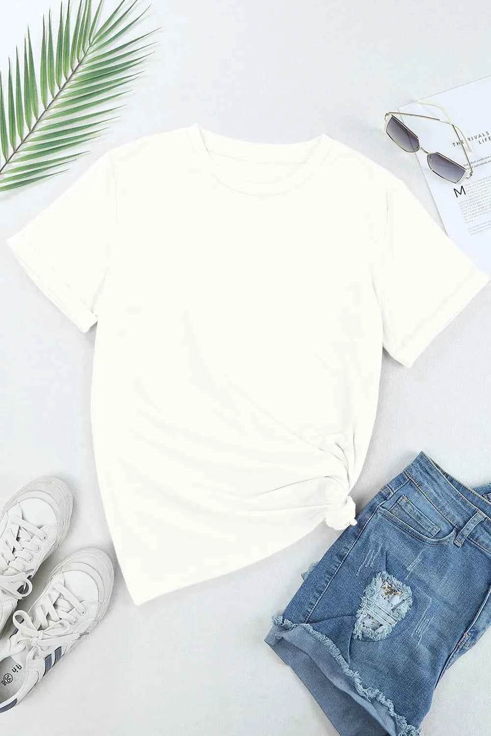 Pumpkin Round Neck Short Sleeve T-Shirt Trendsi 5cf50477-1625-4a85-af86-03a451060770-Max
