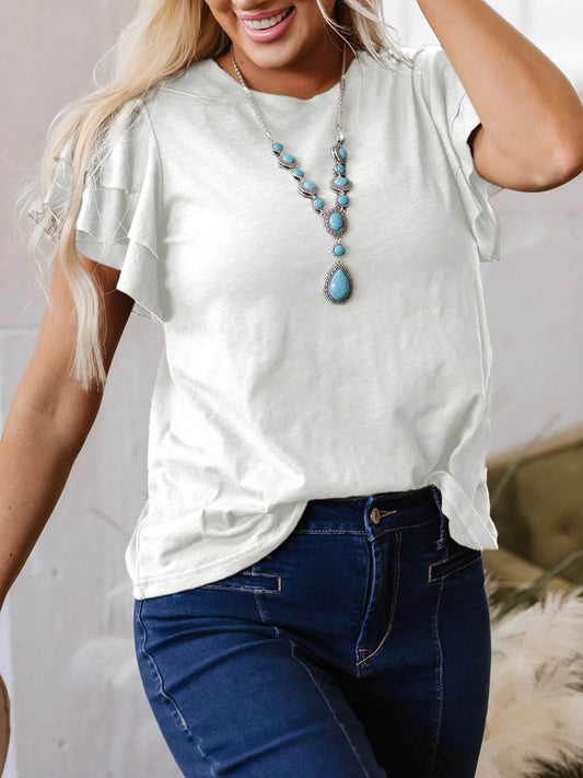 Ruffle Sleeve Round Neck Top Trendsi 5d7c0989-2026-4354-8594-f1ba1168e44f-Max-Origin