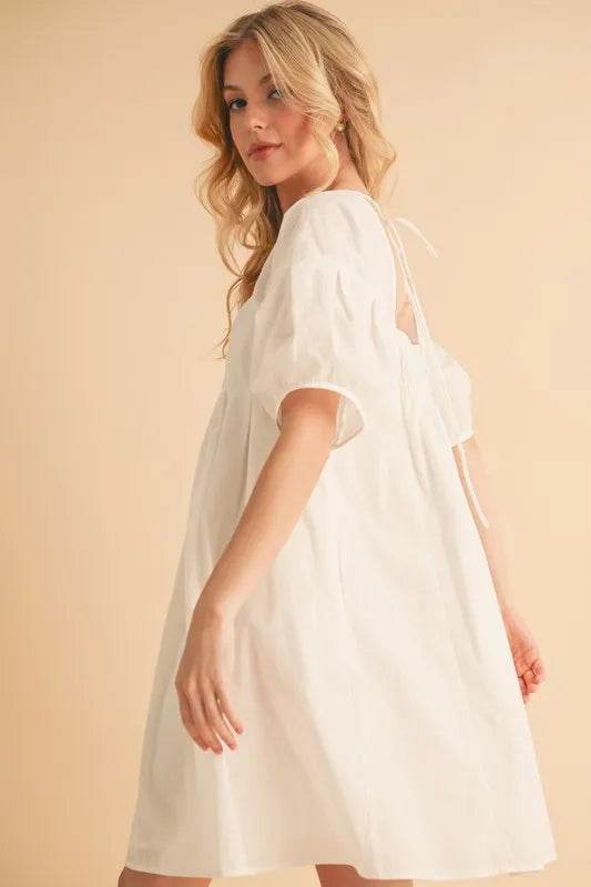 Aemi + Co Square Neck Babydoll Dress with Pockets Trendsi 5d929182f08a4446995284bb80920eeb-Max-Origin