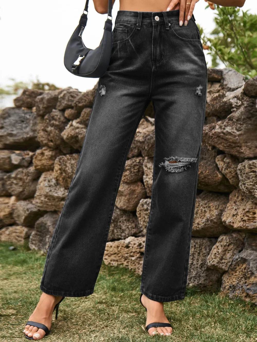 Distressed Jeans with Pockets Black Trendsi 5deda1d4-4358-4801-b633-e63df882ff80-Max