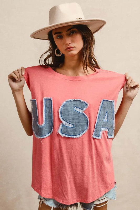 BiBi Washed Jersey With Usa Patched Raw Cut Edge Detail Trendsi 5e349edc628848779e1fb346c094f214-Max-Origin