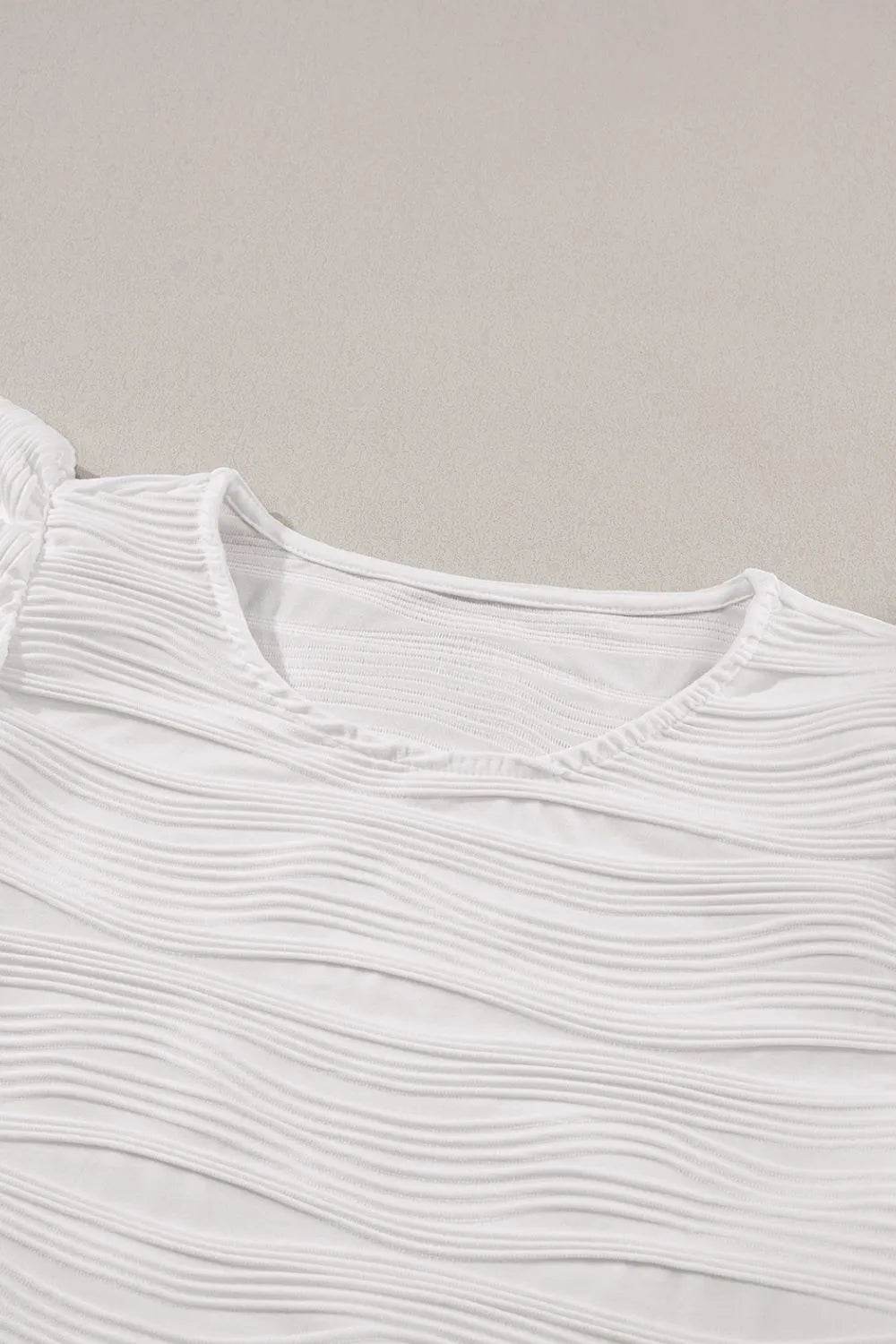 Ruffled Round Neck Textured Top Trendsi 5e6b8f8e-0ce2-4f4d-90d9-5e0a81dab722-Max-Origin