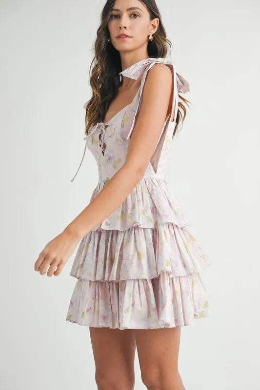 MABLE Floral Print Shoulder Tie Layered Mini Dress Trendsi 5e7cc1c8-06ab-42c9-8241-96bd3ebd1f1c-Max-Origin