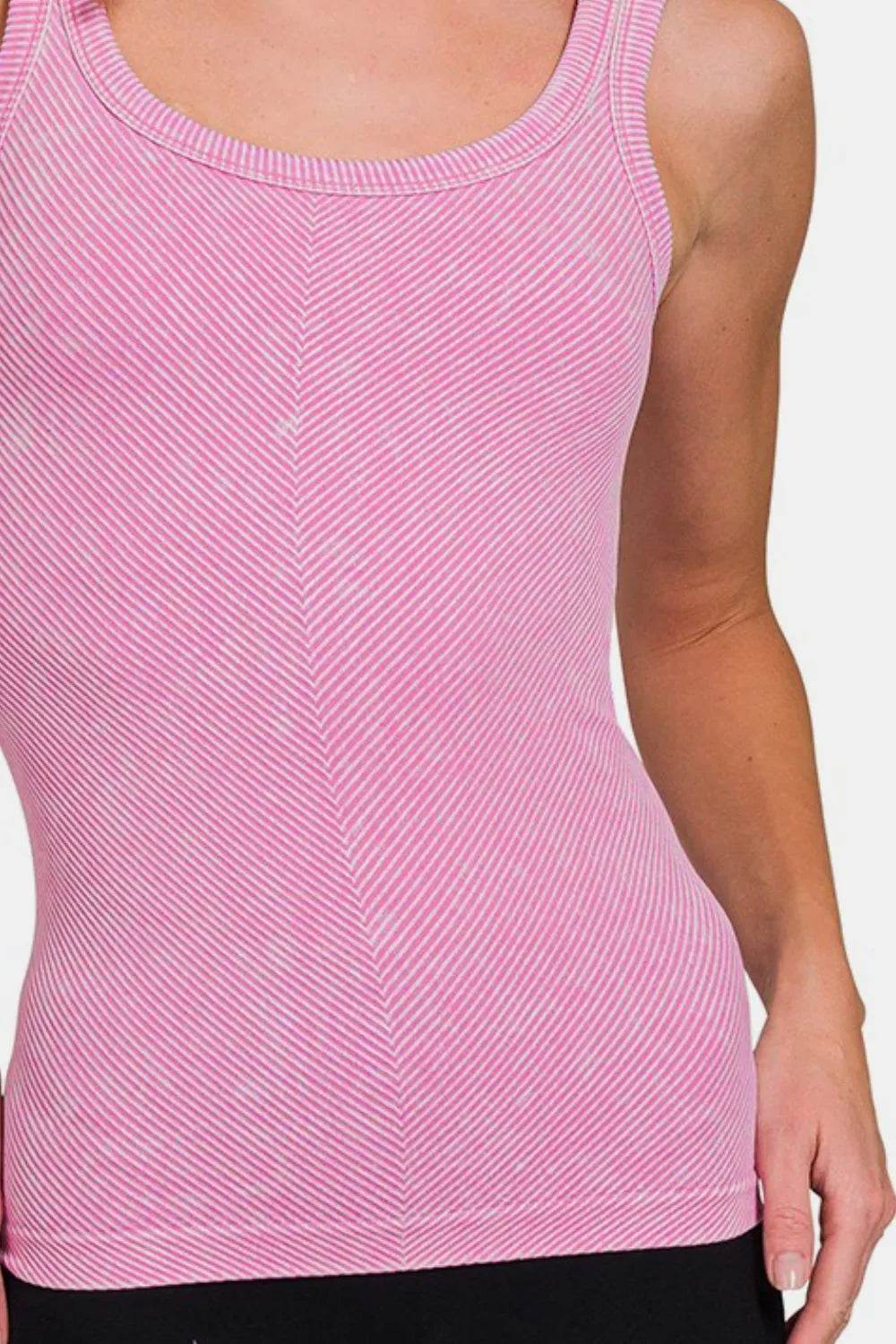 Zenana Ribbed Scoop Neck Tank Trendsi 5e978287-0abb-4349-8172-3040ac02d5e0-Max