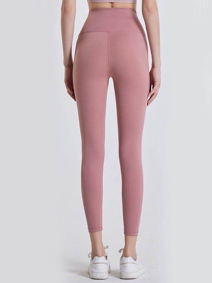 Wide Waistband Sports Leggings Dusty Pink Trendsi 5f0a01cf240d4c0e817b5dd4261c8bf0-Max
