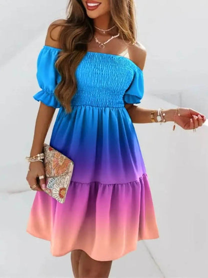 Off Shoulder Smocked Summer Dress Blue Tie Dye Trendsi 5f3f0e20-fb55-4850-8d15-0958f340b7ba-Max-Origin