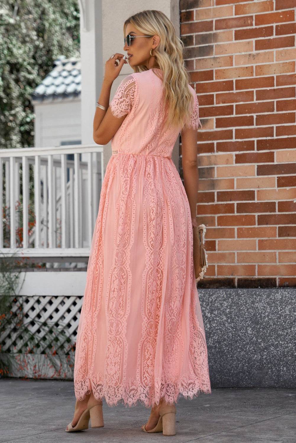Scalloped Trim Lace Plunge Dress Trendsi 5f52e6875a9e49319e8108e7860565d5-Max