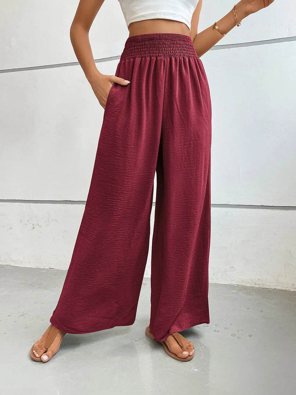 Perfee Wide Leg Pants with Pockets Trendsi 5f896ed4-cfde-48a0-9e20-829730d1f0b0-Max
