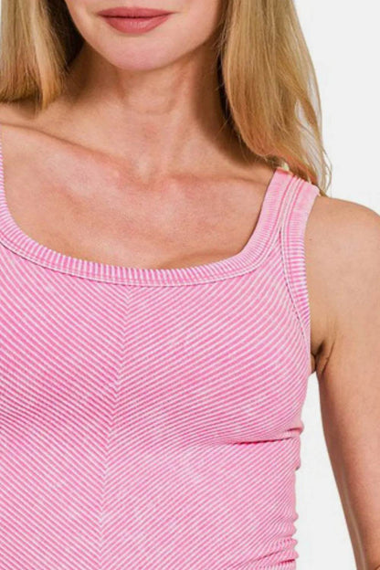 Zenana Washed Ribbed Scoop Neck Wide Strap Tank Trendsi 5f8d76f2-e25a-4423-84a5-268e3c3b6008-Max
